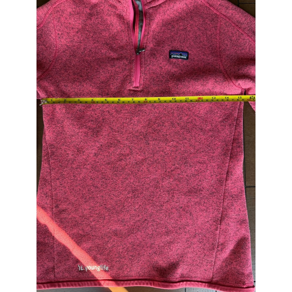 Patagonia Better Sweater Womens Small Pink 1/4 Zip Fleece Pullover Young Life - Picture 13 of 13